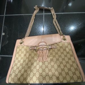 Gucci Large Chain Emily Canvas Bag